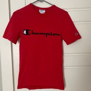 Red Champion Tee